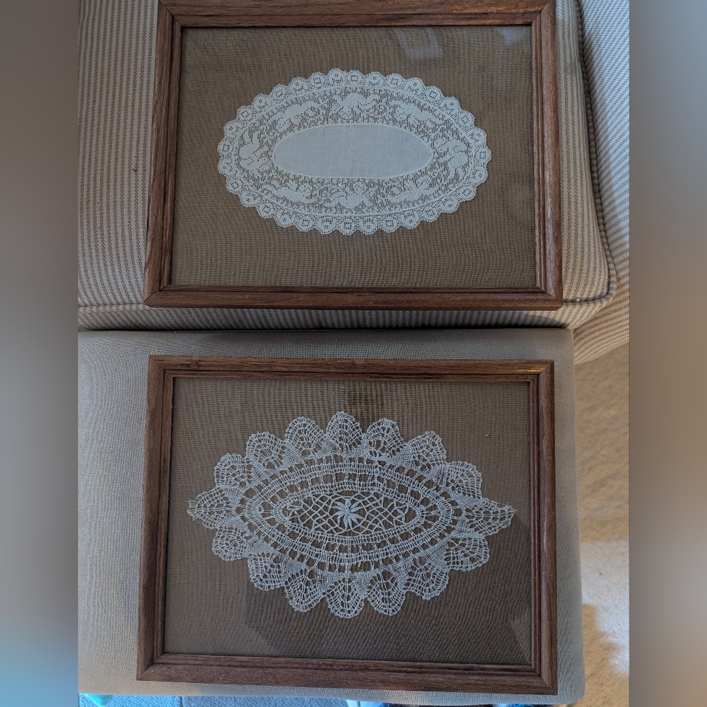 Framed Vintage Lace